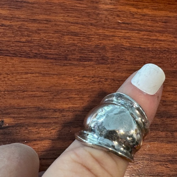 Sterling Silver 925 cuff ring - adjustable - Picture 1 of 4